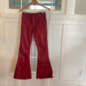 Red flare jeans from C of H